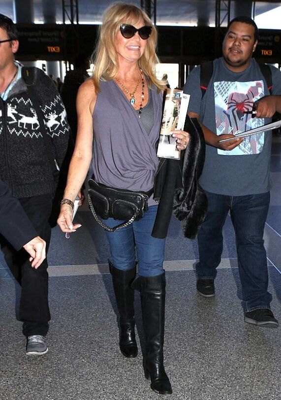 Female Celebrity Boots &amp; Leather - Goldie Hawn