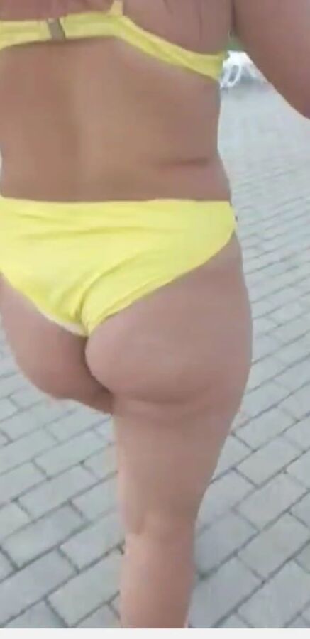 beach ass bikini