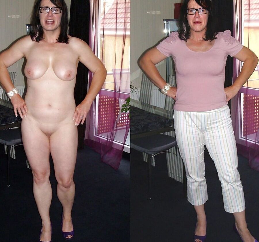 Milfs naked vs dressed