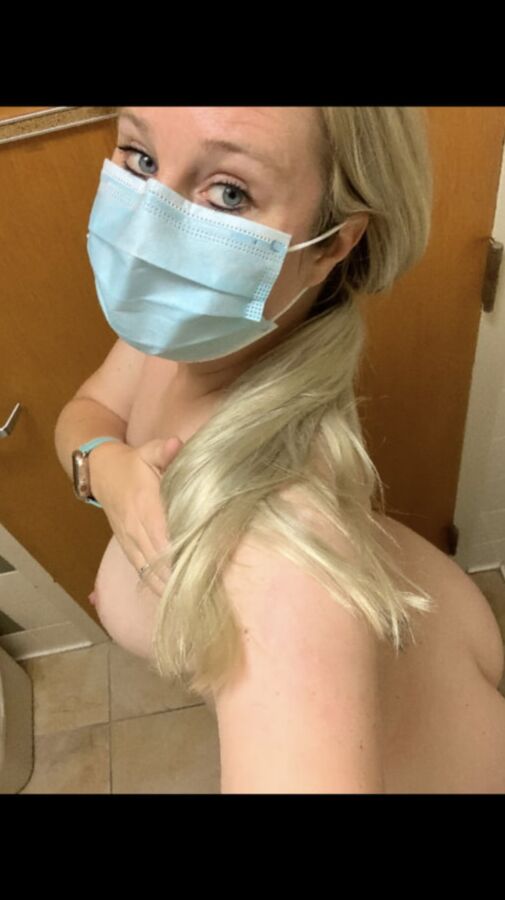 Curvy nurse blonde milf