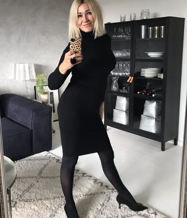 Hot mature Danish mom in casuals