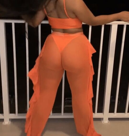 Orange Pants Orange Thong