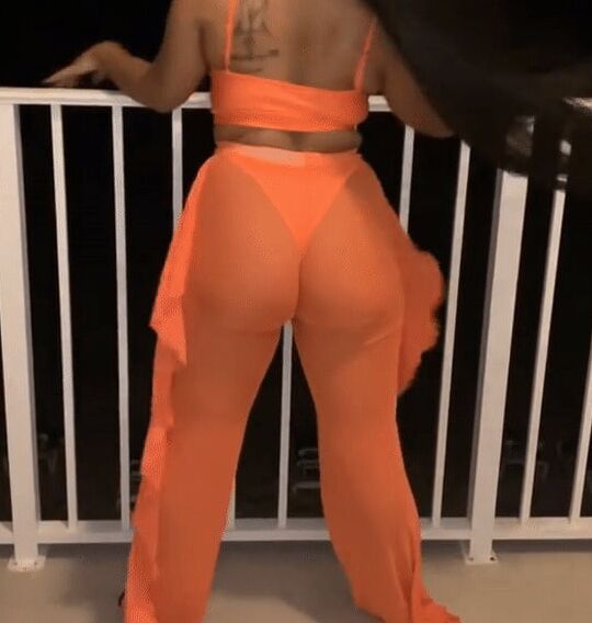 Orange Pants Orange Thong