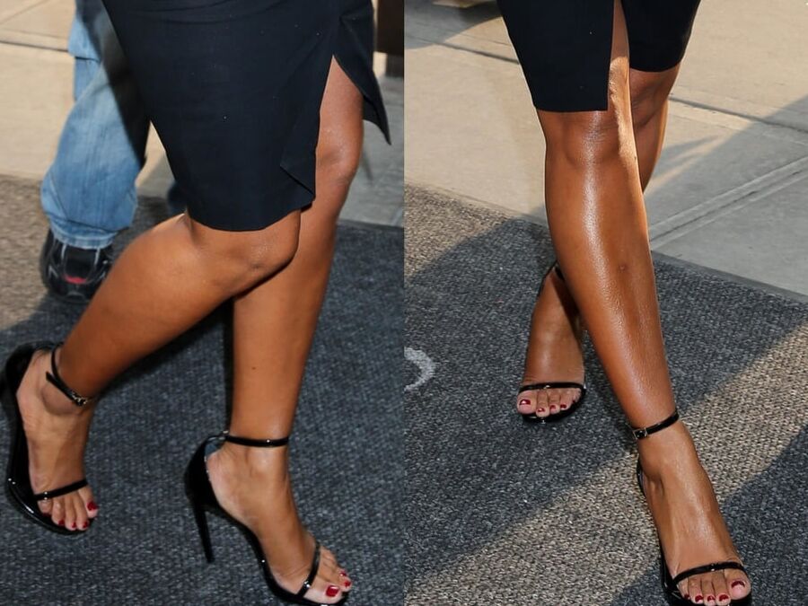 Melanie Brown&;s sexy Legs feet and high heels