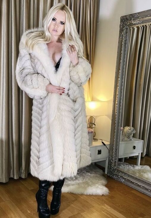 woman in fur coat