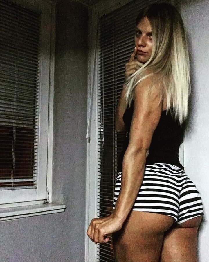 Serbian blonde fitnes whore mom beautiful ass Natasa Knez