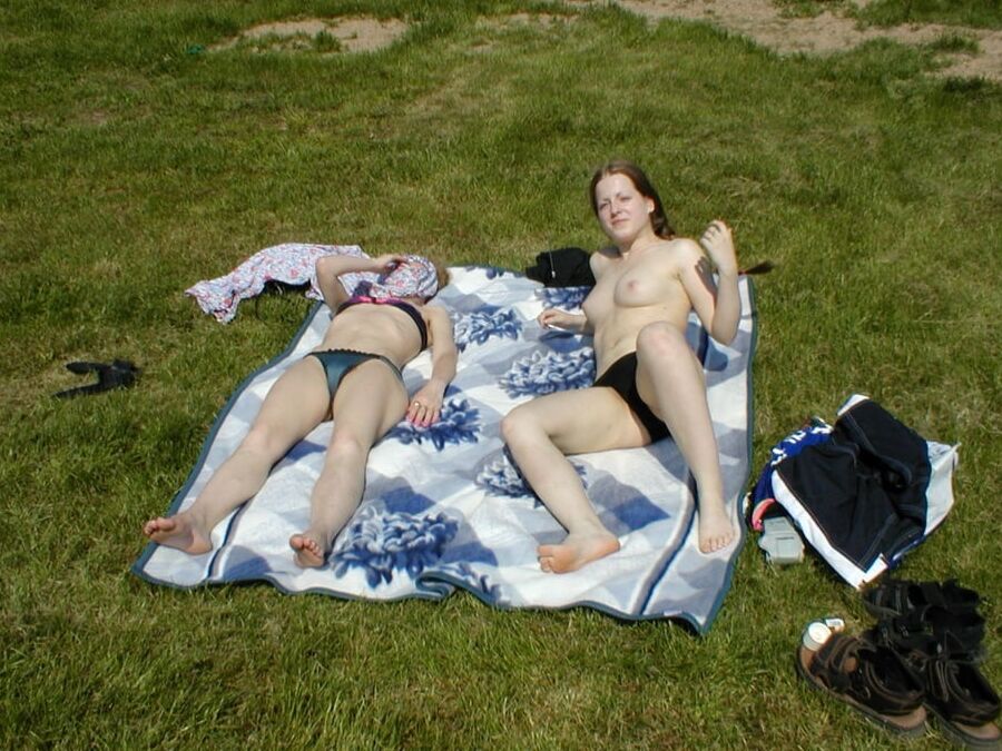 Greek cuckold slut Irina - Nude sunbathing