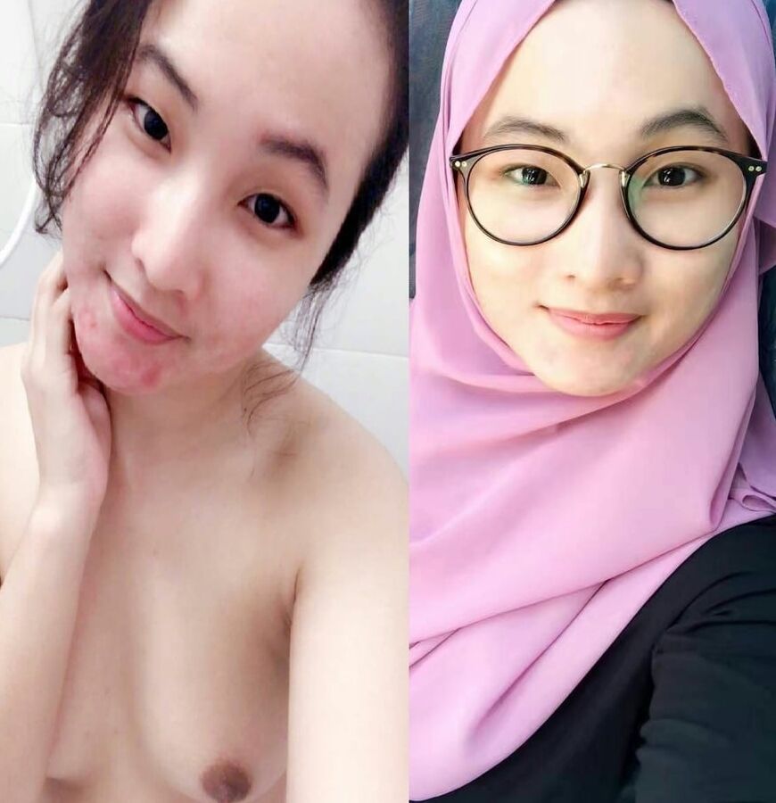 Melayu Chinese Hot Tudung Hijab Naked
