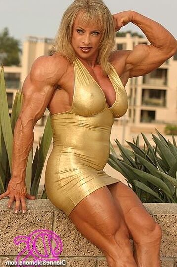 Dianne Solomons! Mature Blonde Beautiful Bodybuilder!