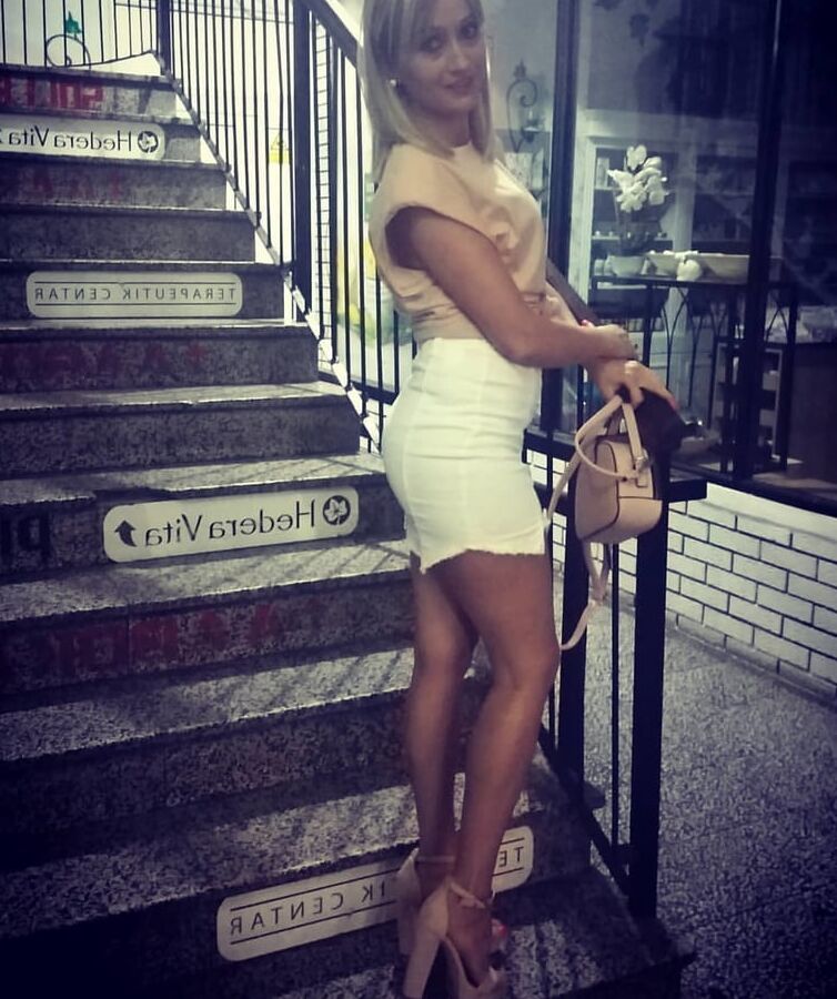 Serbian beautiful skinny blonde mom Tanja Jakovljevic