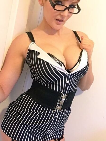 Cute woman with big tits