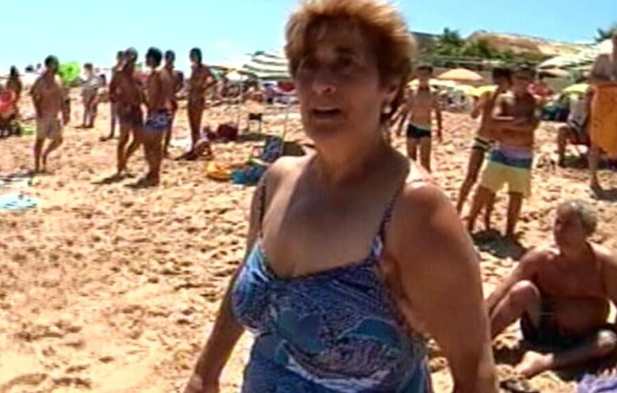 see grandmothers on the beach