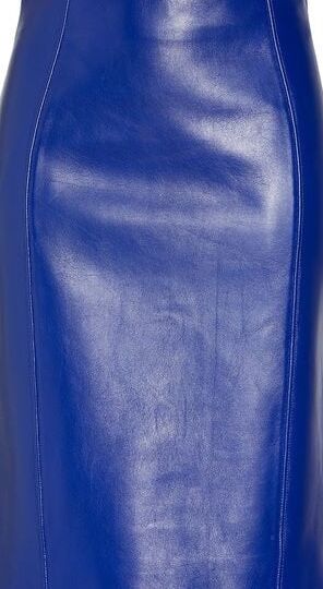 Blue Leather Skirt - by Redbull