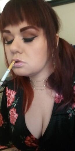 Smoking Slut needs a facial