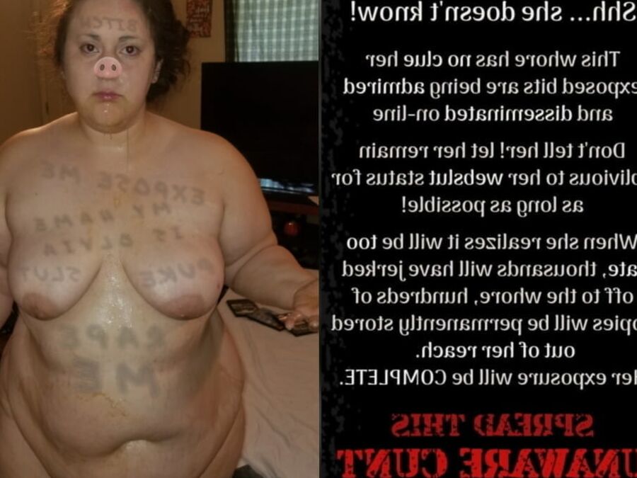 Fat Pig Exposed Web Slut Olvia