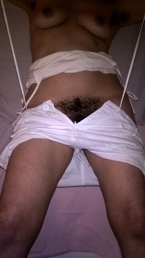 Too Tight Shorts For My Hairy Pussy