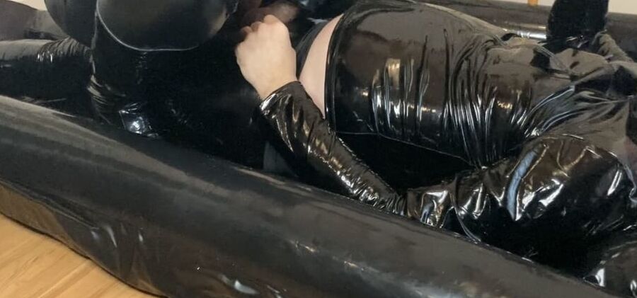 Catsuit, Boots, Corset and Pissing