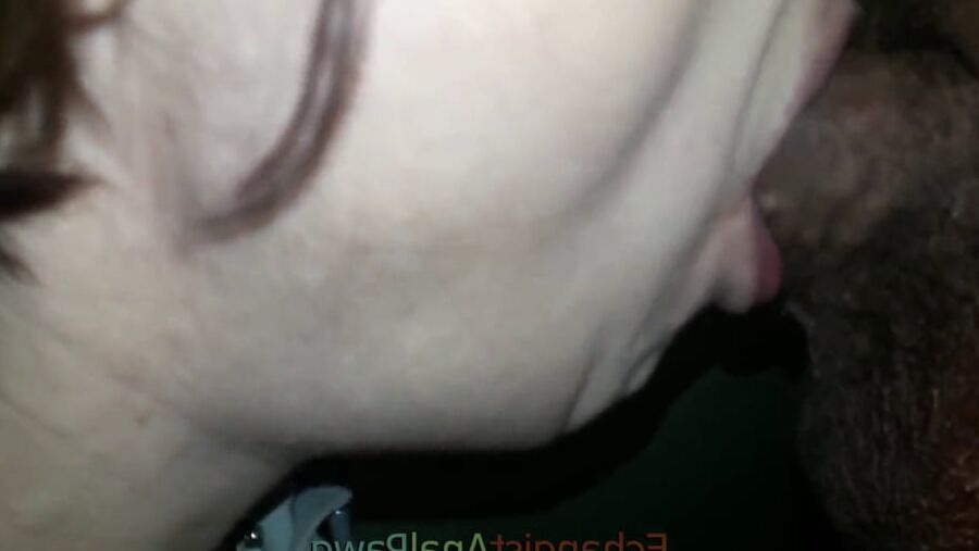 My pawg&;s giving me salivating blowjob and greedy deepthroat
