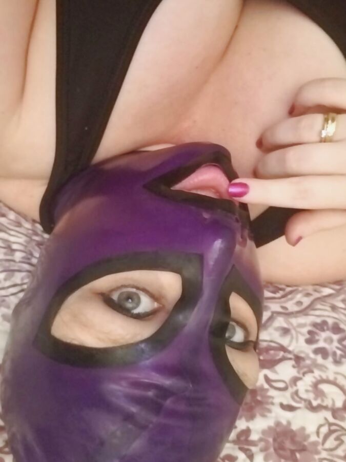 Latex Hoods are so much fun and set the mood just right....