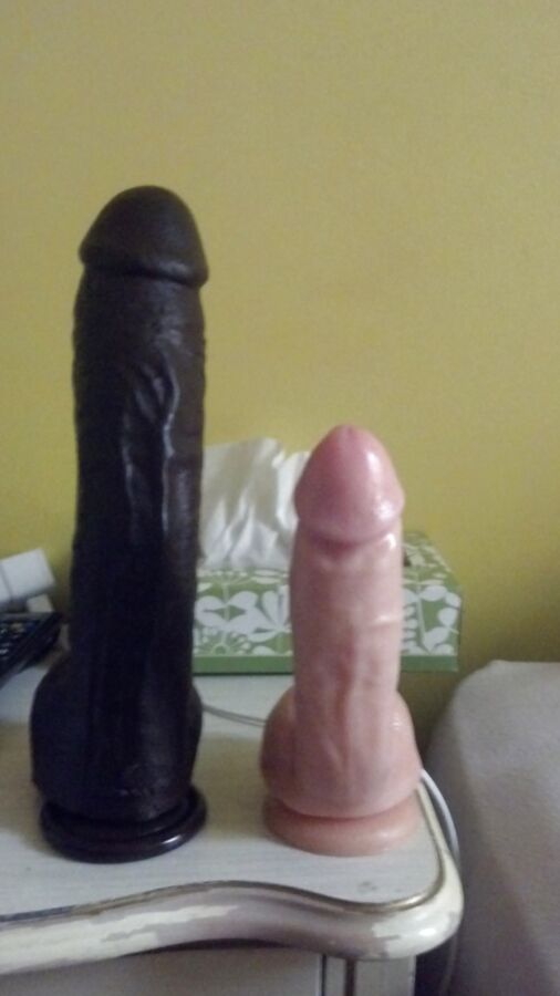 New addition to toy collection. old big dildo NEW BIG DILDO