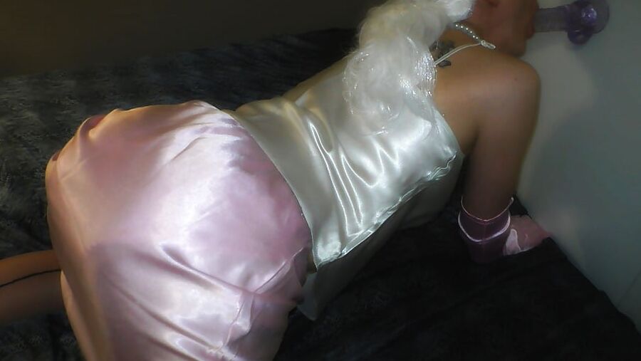 Silky satin blouse and panty sex