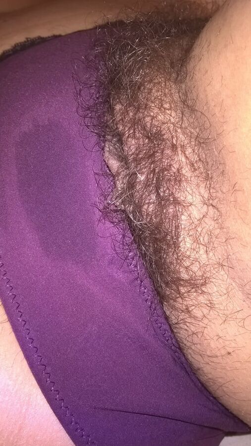 Hairy Wet Wife In Purple Panties