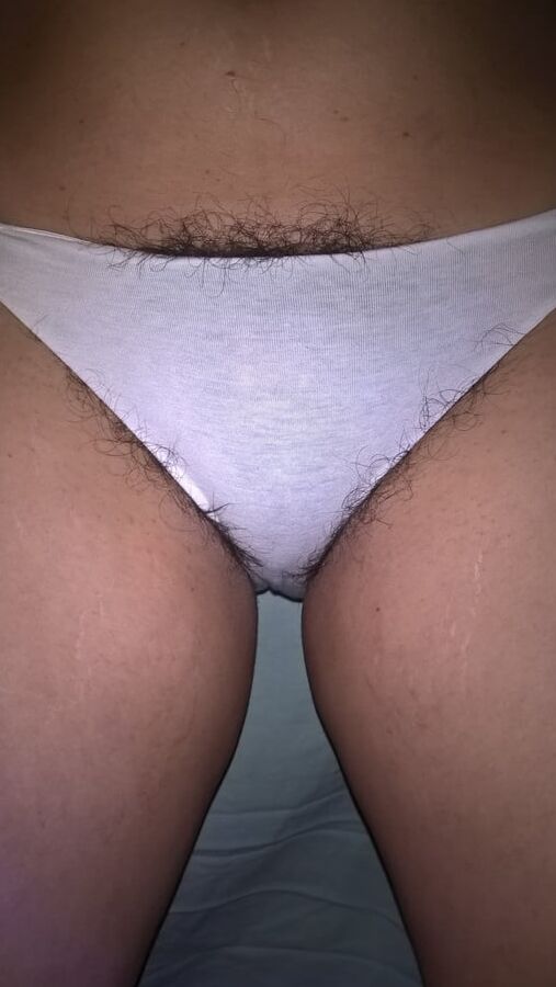 Too Tight Panties For Hairy Pussy