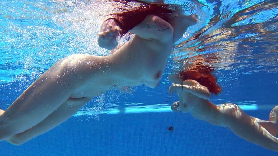 Sheril and Diana Rius Underwater Swimming Pool Erotics