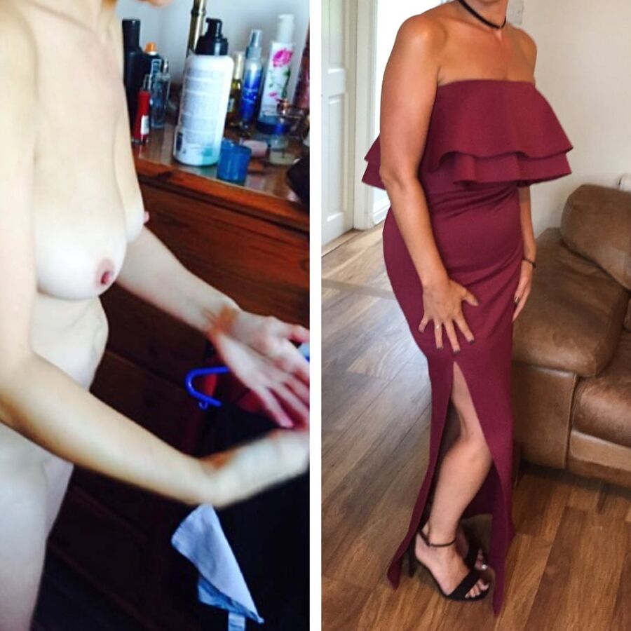 Wife dressed and undressed