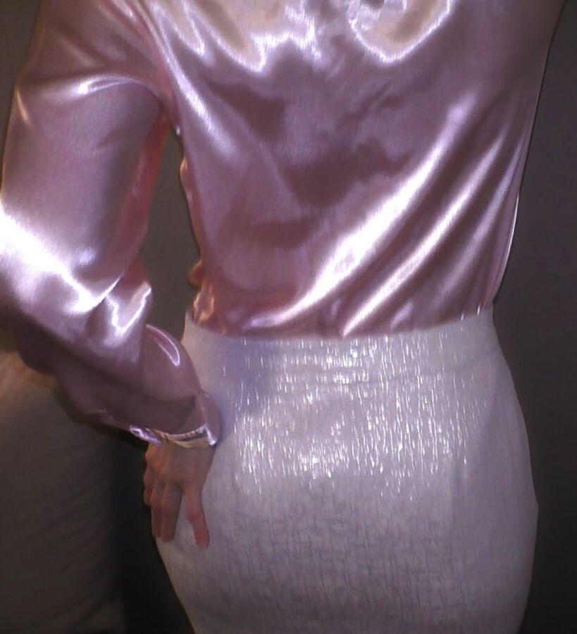 Silky satin blouse and panty sex