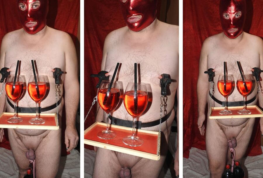 Served Spritz with Nipple Tray and Weight in my Balls