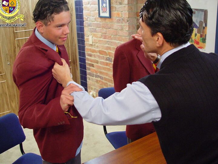 The Headmaster punishes Gabriel for bullying a smaller boy