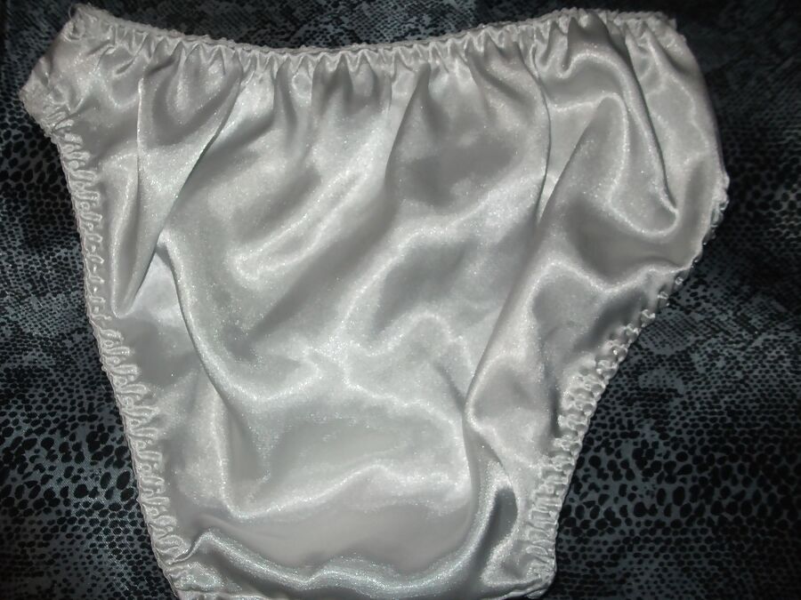 A selection of my wife&;s silky satin panties