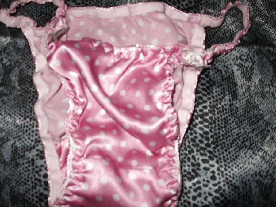 A selection of my wife&;s silky satin panties