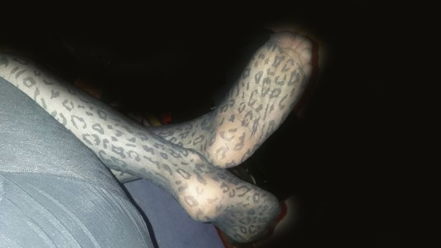 Naughty Sissy Boy in Leopard Tights &amp; Body Preview