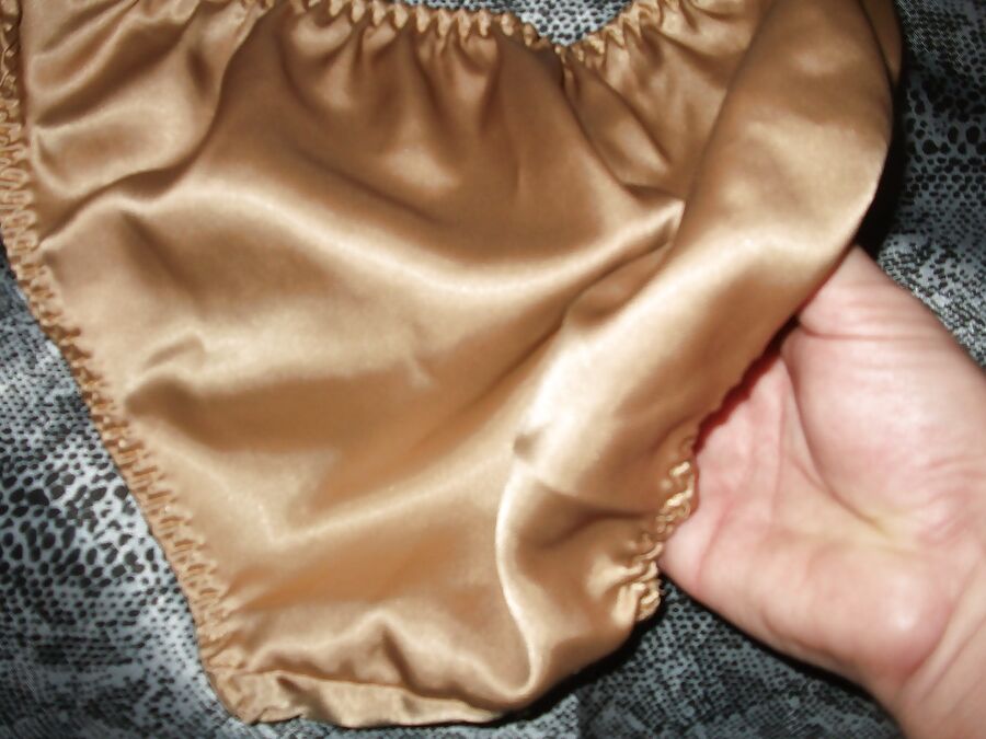 A selection of my wife&;s silky satin panties