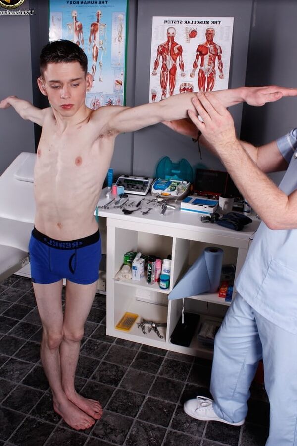 The doctor uses some new eStim techniques on a young twink