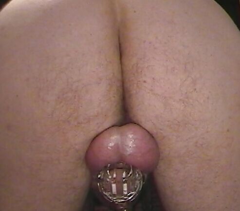 Ne in Chastity and Plug