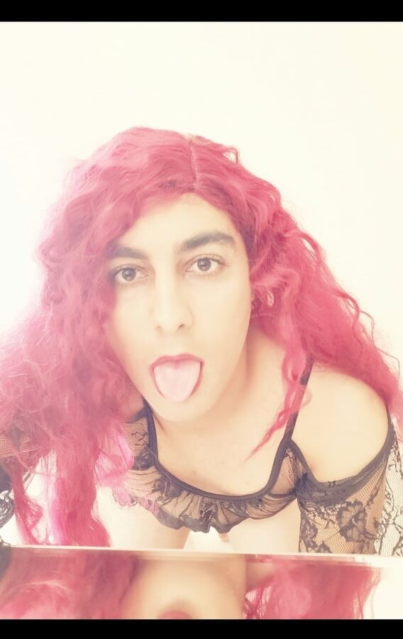 Arab sissy crossdressing femboy