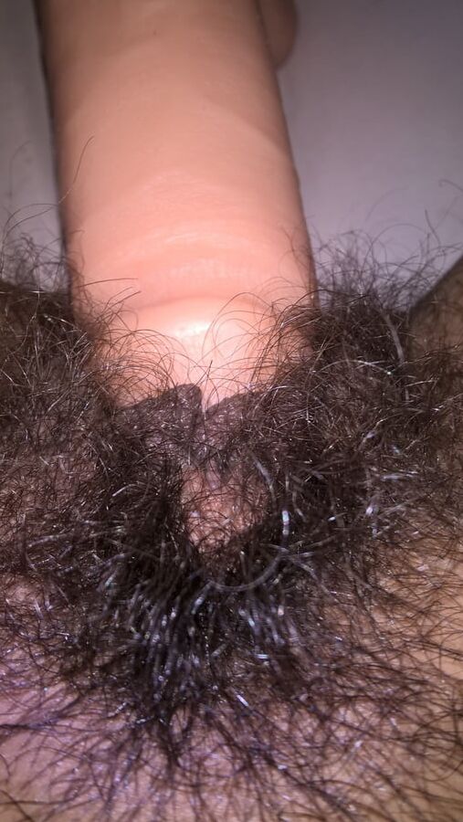 Hairy Mature Wife JoyTwoSex Selfies Big Dildo