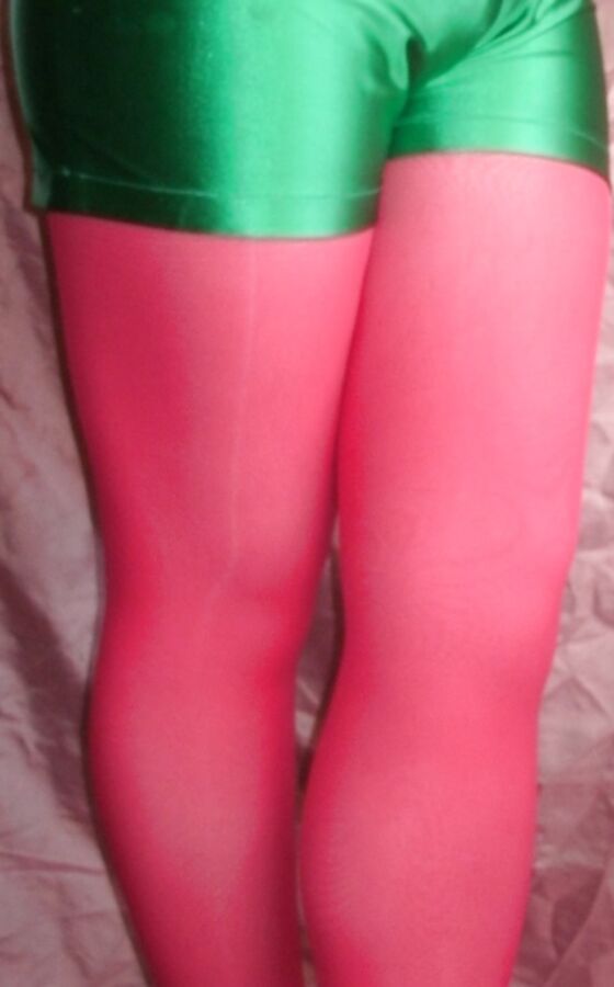 Sissy Boy Lovelaska - Red tights and Chupa Chups