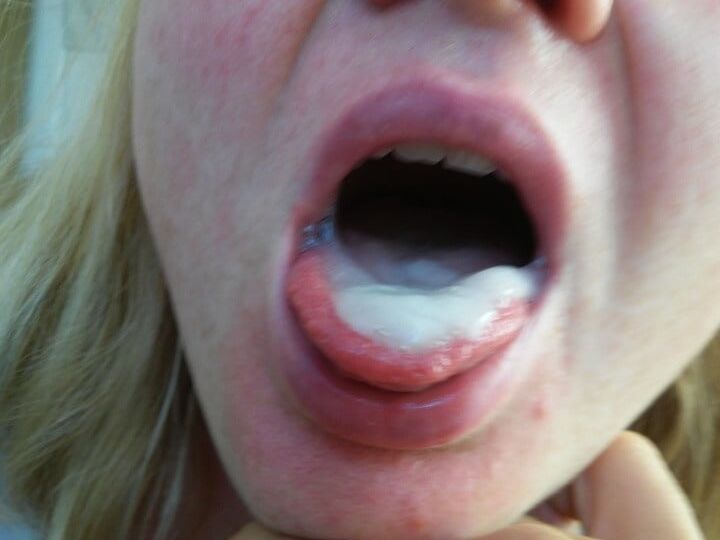 Blowjob and sperm in mouth