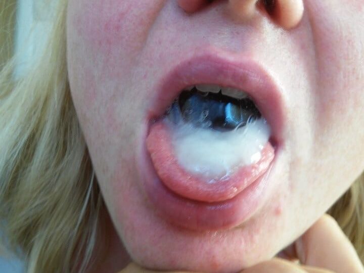 Blowjob and sperm in mouth