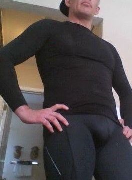 WHAT I WEAR TO MY COED CYCLING GROUP....BULGING SPANDEX!