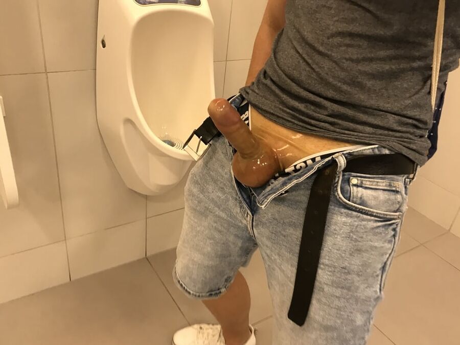 Public restroom action in latex