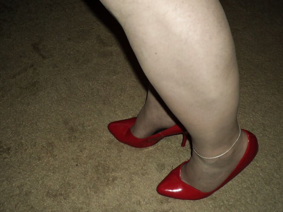 shoes nylons heels and wig