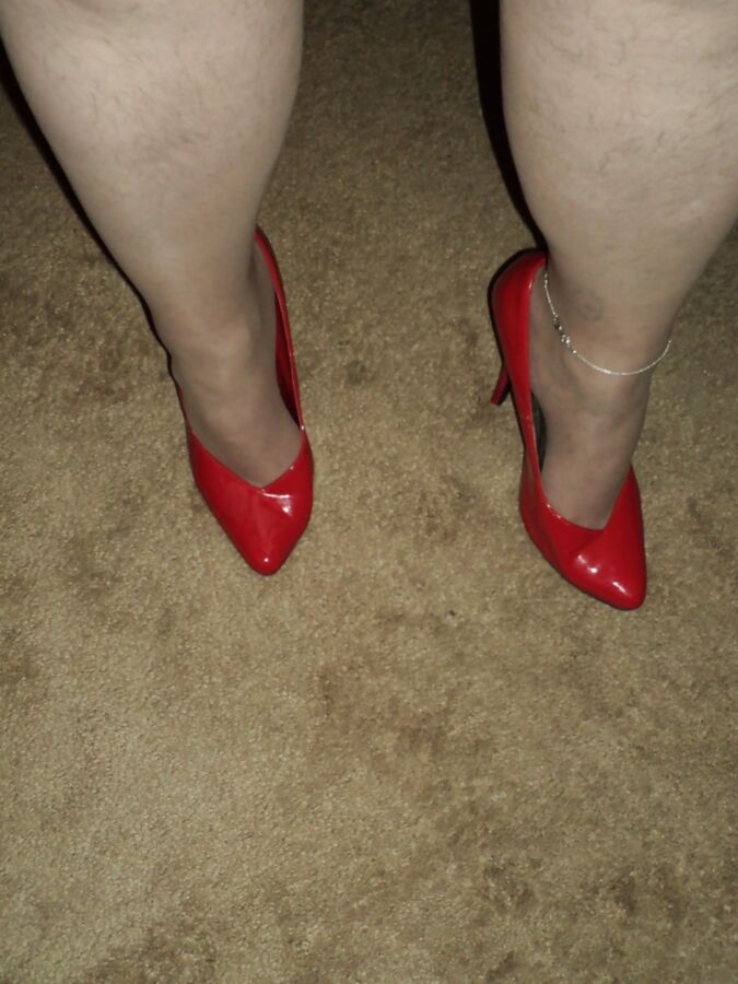 shoes nylons heels and wig