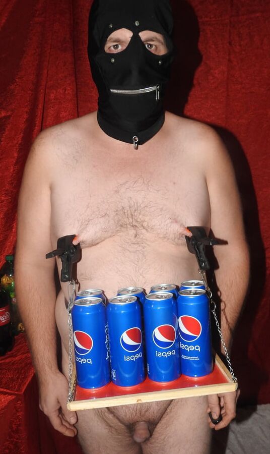 Slave serve Pepsi at Party