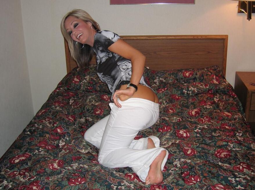 my wife in a hotel room years ago