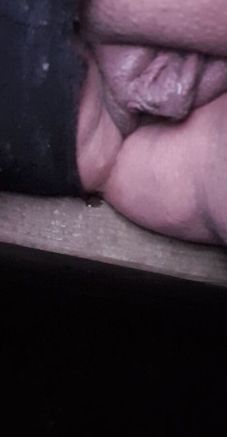 Fat pussy Outdoor fun with dildo